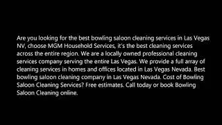 Best Bowling Saloon Cleaning Services in Las Vegas NV MGM Household Services