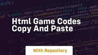 Html game codes copy and paste