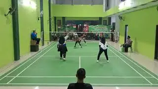 SEMI FINAL || GANDA PUTRI SET 1 || KEMANTAN  vs DAMPYAK || FUN GAME BULUTANGKIS MWC NU KRAMAT