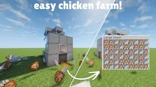 Minecraft Easy CHICKEN FARM - Extremely Efficient 1.21.8+ Tutorial