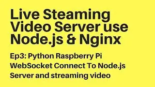 Ep3: Python Raspberrypi WebSocket Connect To Nodejs Server and streaming video
