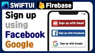 [SwiftUI] Firebase sign up ( Authentication ) (2) - Using Facebook, Google account Tutorial