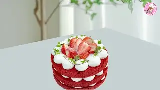 Red Velvet Naked Cake Recipe | Sukaw Cooks