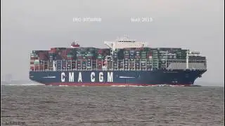 CMA CGM ZHENG HE | Elbe Höhe Otterndorf