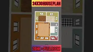 720 sqft house design | 24X30 HOUSE PLAN I 24 x 30 HOUSE DESIGN I 24 X 30 GHAR KA NAKSHA #Shorts