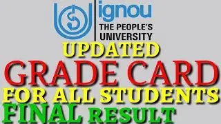 IGNOU RESULT 2018 GRADE CARD STATUS UPDATED 13 SEPT 2018 LATEST By TIPS GURU