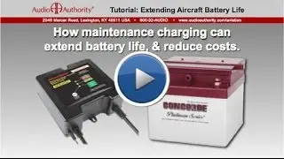 Extending Aircraft Battery Life by Maintenance Charging