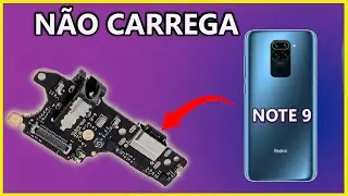 XIAOMI REDMI NOTE 9 PAROU DE CARREGAR, COMO TROCAR O CONECTOR DE CARGA