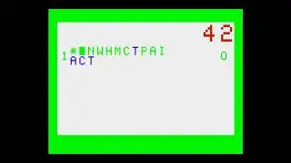 Spell'N Score - (1978) - Bally Astrocade - gameplay