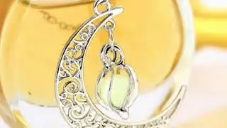 Crescent Moon Glow Necklace