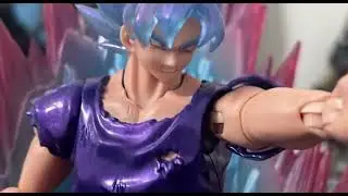 Blue kaioken transformation