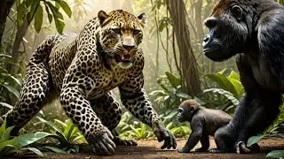 Wild Leopard Attacks a Gorilla Baby and Faces BRUTAL Consequences?