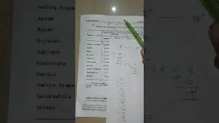 ENGLISH TYPEWRITING STATEMENT WITH CALCULATION