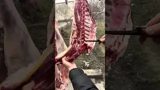 Satisfying Meat Cutting ✨ | Perfect Knife Skills #bbq #shorts #bbqmeat #bbqfoodbeefusa