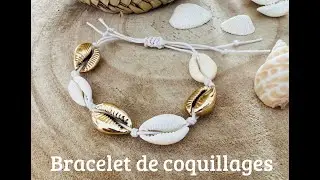 Comment faire un bracelet de coquillages tutoriel pas &agrave; pas  #loupassion #loupassioncrea #diy