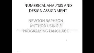 Newton Raphson method in R programming language