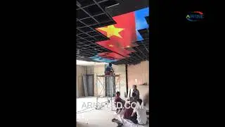 Outdoor waterproof energy saving LED transparent grille screen,Aluminum Cabinet ultra light P15.625