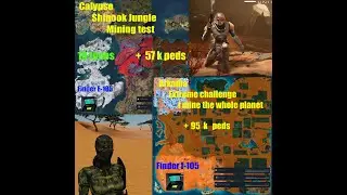 Entropia Universe - Calypso vs Arkadia-mining test +57 k peds