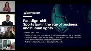 Paradigm shift: Sports law in the age of business and human rights - recorded roundtable discussion