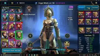 Raid Shadow Legends - Knights Revenant 21 Without Lego and Faceless