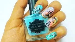 Swirl Stamping Nail Art Tutorial Inspired by Cassis P|Stamping Nail Art Tutorial by Purbasha Barua |