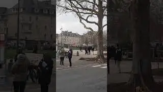 Affrontements entre les antifa et la police &agrave; Caen 🇫🇷🔥