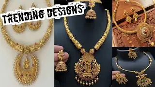 Stylish Gold Kanti Necklace collection || Best Kanti Gold necklace designs || Antique Kanti Necklace