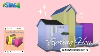 Spring House : Rainbow Housing Complex / The Sims 4 Build