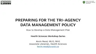 Preparing for the Tri-Agency Data Management Policy