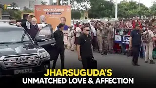 Prime Minister Narendra Modi holds a Roadshow in Jharsuguda, Odisha