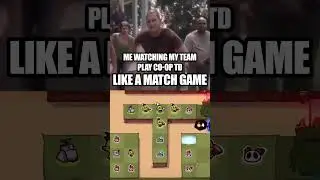Me watching my team play Co-op TD like a match game