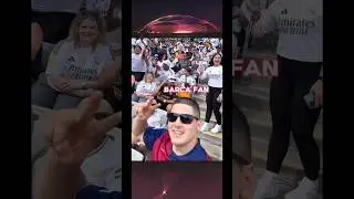 Barca Fan Regrets Trolling Madrid Fans 🥶 #football #shorts #shortsfeed