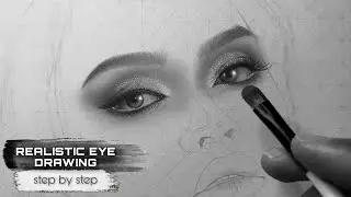 Realistic Eye Drawing (step by step) | Tutorial | Graphite Drawing | Roman Estorpe