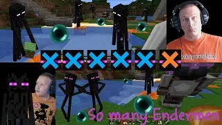 Minecraft &ndash; Day 102 SO MANY ENDERMEN (Foxx Family Funhouse)
