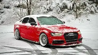 Вид от первого лица: Чуть не потерял свой Audi S4 мощностью 500 л.с., когда ехал по снегу.