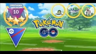 HIGH LEVEL PLAYS WITH G. STUNFISK, MANTINE, AND VIGOROTH! | Pokemon Go Battle League Great PvP