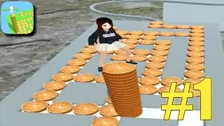 Stacky Dash - Walkthrough Gameplay Part 1 All Levels 1 - 5 for Android, ISO