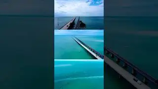 Birds eye view of the new and old 7 mile bridge. #halfbridge