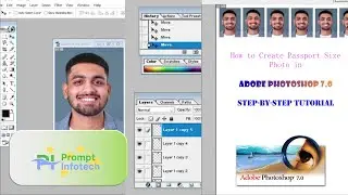 How to Create Passport Size Photo in Adobe Photoshop 7.0  Step-by-Step Tutorial