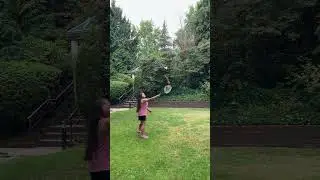 Badminton Match with Irish #badminton #fun #exercise #canada #pinoyvancouver #family 