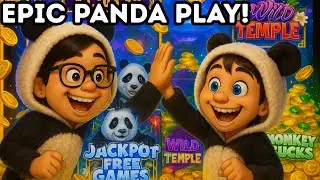 🐼 JACKPOT WIN on Wild Temple Panda Slots! HUGE Bonus Rounds 🎰💰
