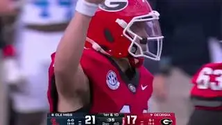 Gunner Stockton 2025 CFB Game Highlights vs Ole Miss