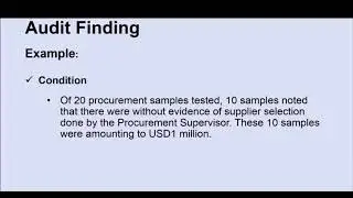 Write Highly Effective Internal Audit Report- Audit Finding