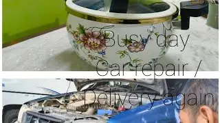 A day in our life / Busy morning & evening delivery/Car repair/ Garage / our construction Home works