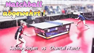 Matchball spektakul&auml;r abgewehrt: Sabina Surjan vs. Chantal Mantz