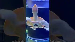 The world's rarest turtle, not only with its heart exposed but also suffering from albinism