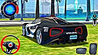 US Police Car Lotus Evija Patrol | Police Simulator Car Patrol 2025 | Android Cop Game Gameplay