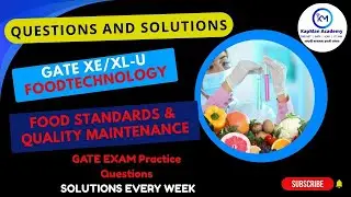 GATE Food Technology Food Standards Quiz | Quality Maintenance MCQ Test | Test Yourself |GATE Quiz
