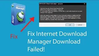 How to fix IDM Download failed || Resume failed download 2022 || fix IDM failed download