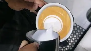 Speciality Coffee Training | Barista art skills | Coffee Latte Art Tutorial [Double Layer Heart💗]